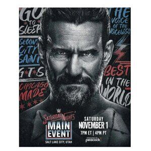 CM Punk WWE Saturday Night Main Event Poster